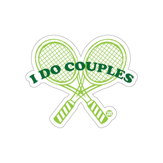 I DO COUPLES Tennis Racquet Graphic Design sticker