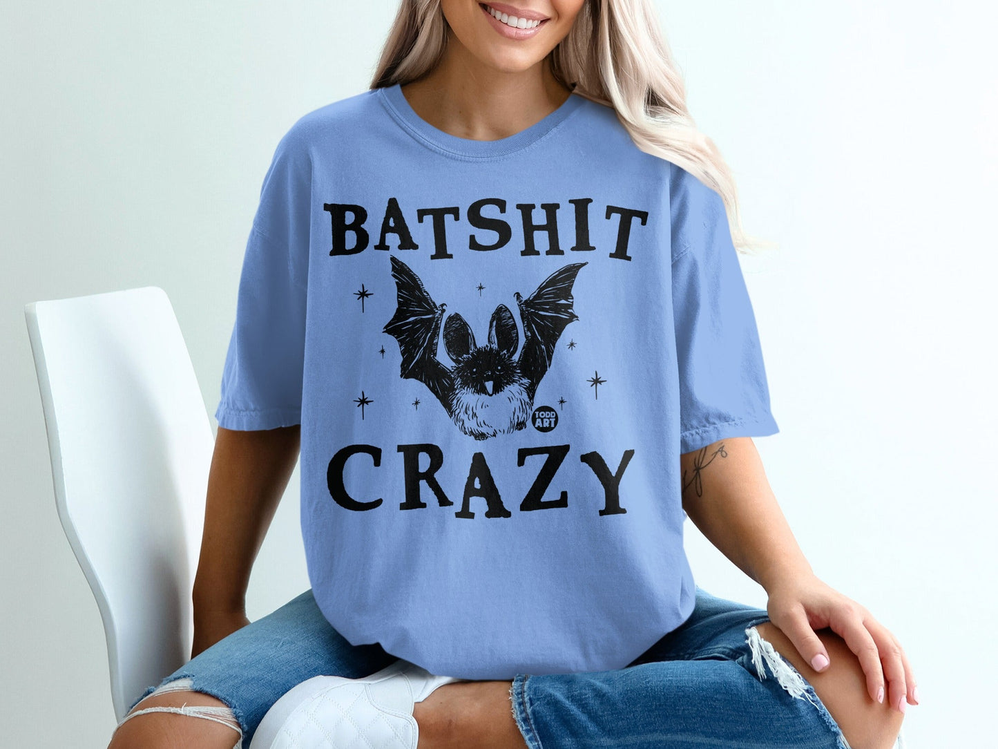Batshit Crazy Graphic Tee Shirt for Fun Casual Wear