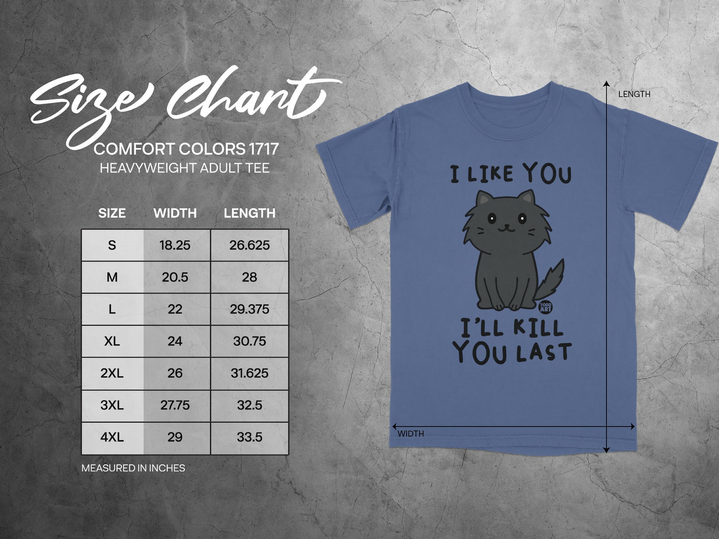 I Like You I'll Kill You Last Funny Cat T-Shirt