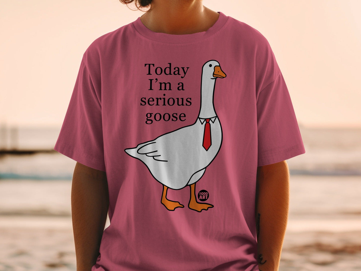 Today I'm A Serious Goose Funny Graphic T-shirt