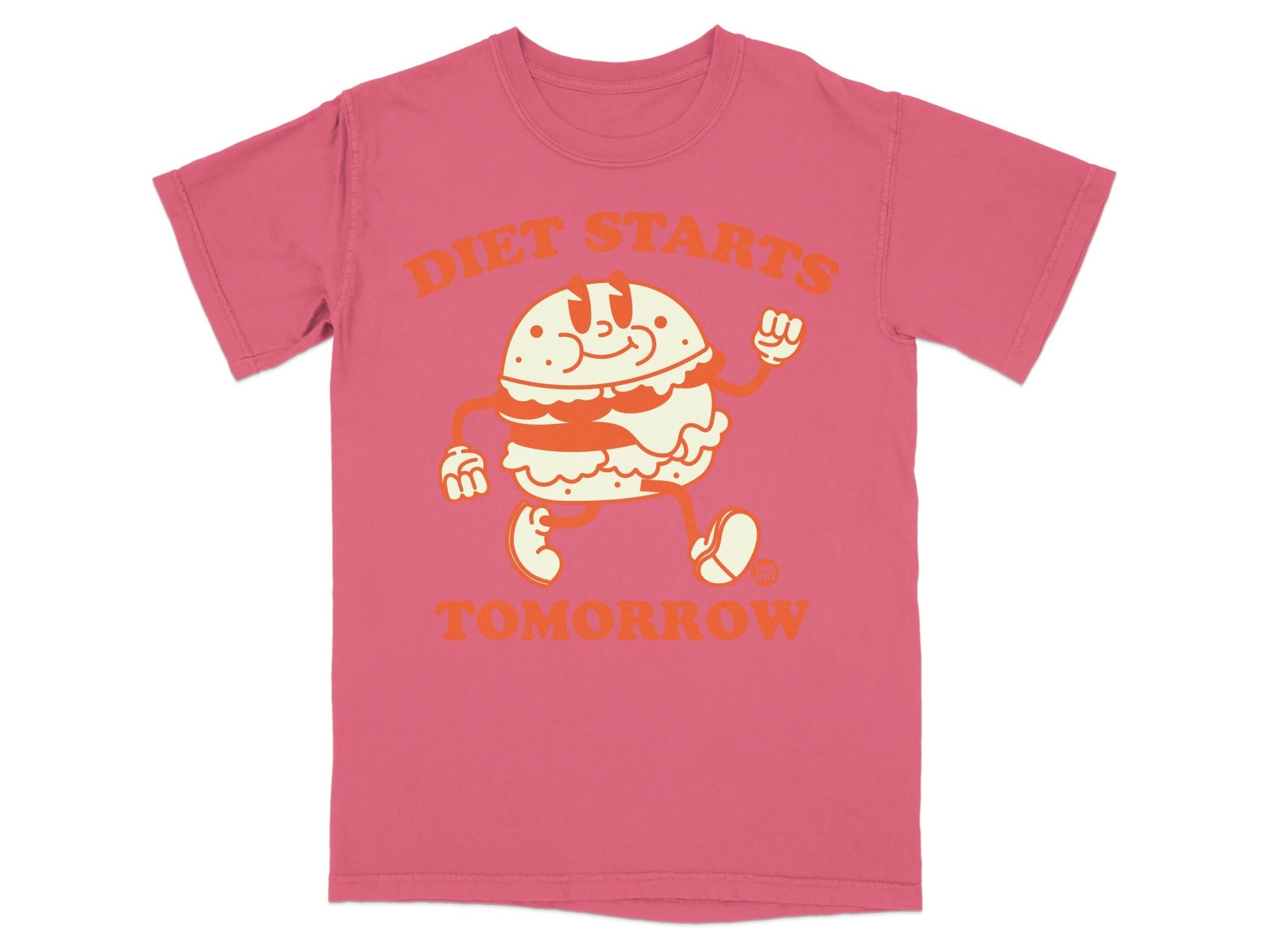 Diet Starts Tomorrow Burger Graphic T-Shirt