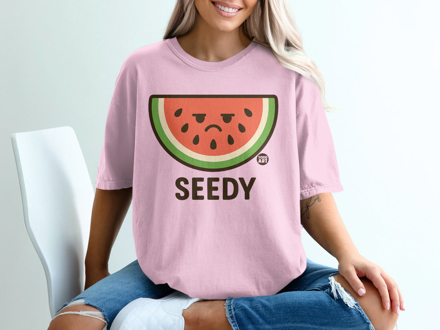 Todd Art Seedy Sad Watermelon Pink Garment product type