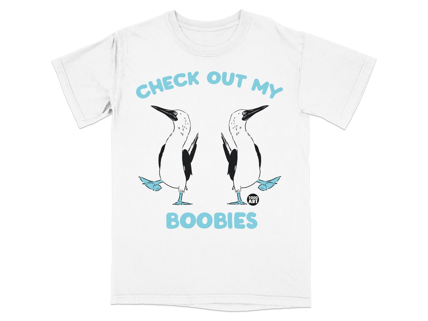 Check Out My Boobies Funny Bird T-Shirt Product