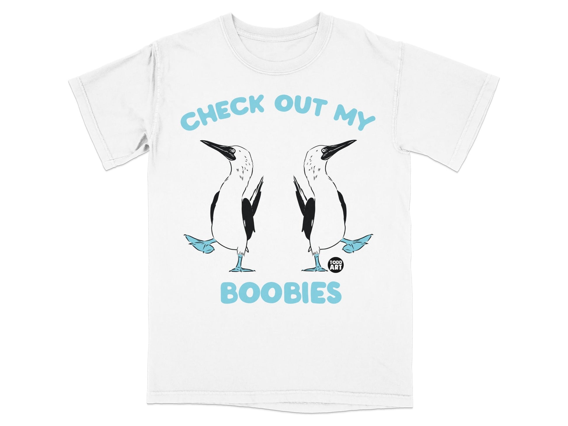 Check Out My Boobies Funny Bird T-Shirt Product