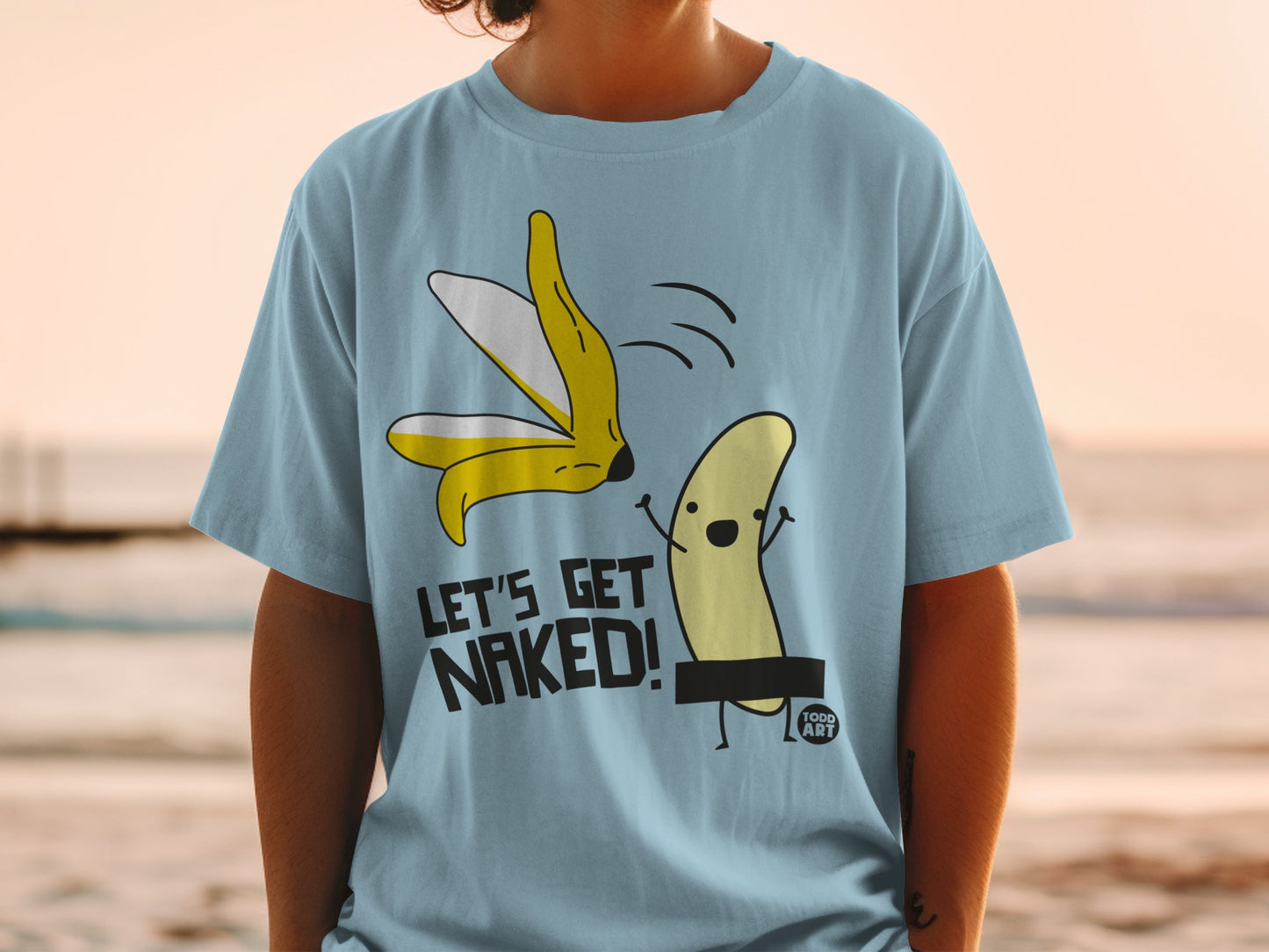 Lets Get Naked Banana Cartoon Funny Design product type