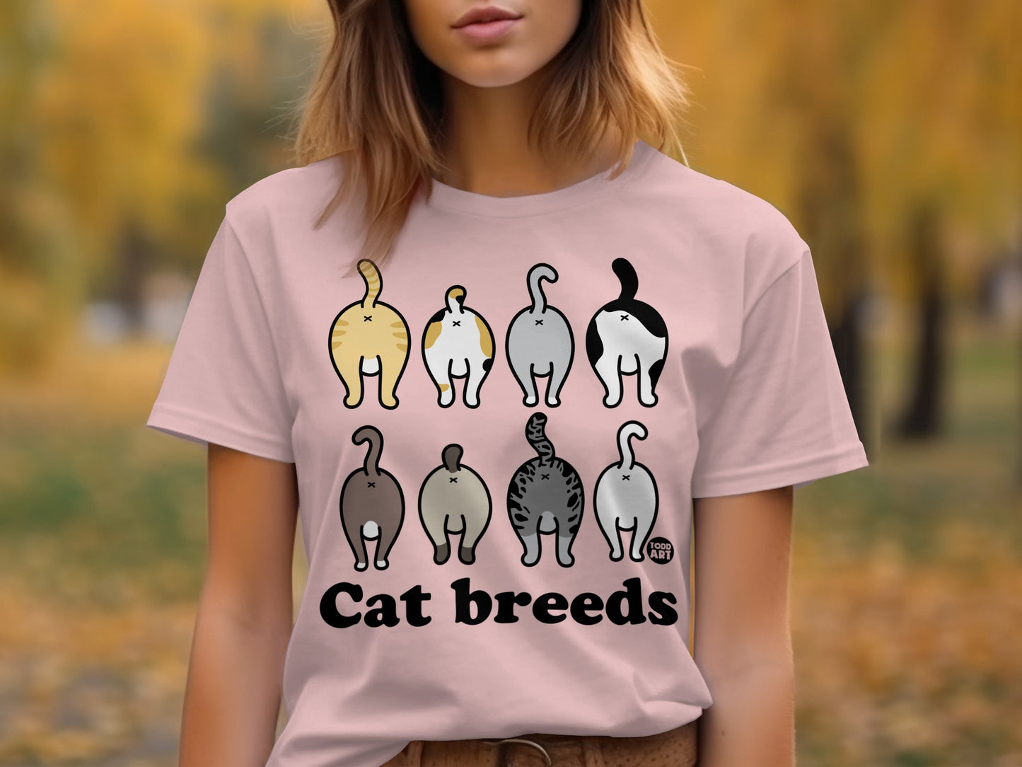 Cute Cat Breeds Graphic Tee for Cat Lovers