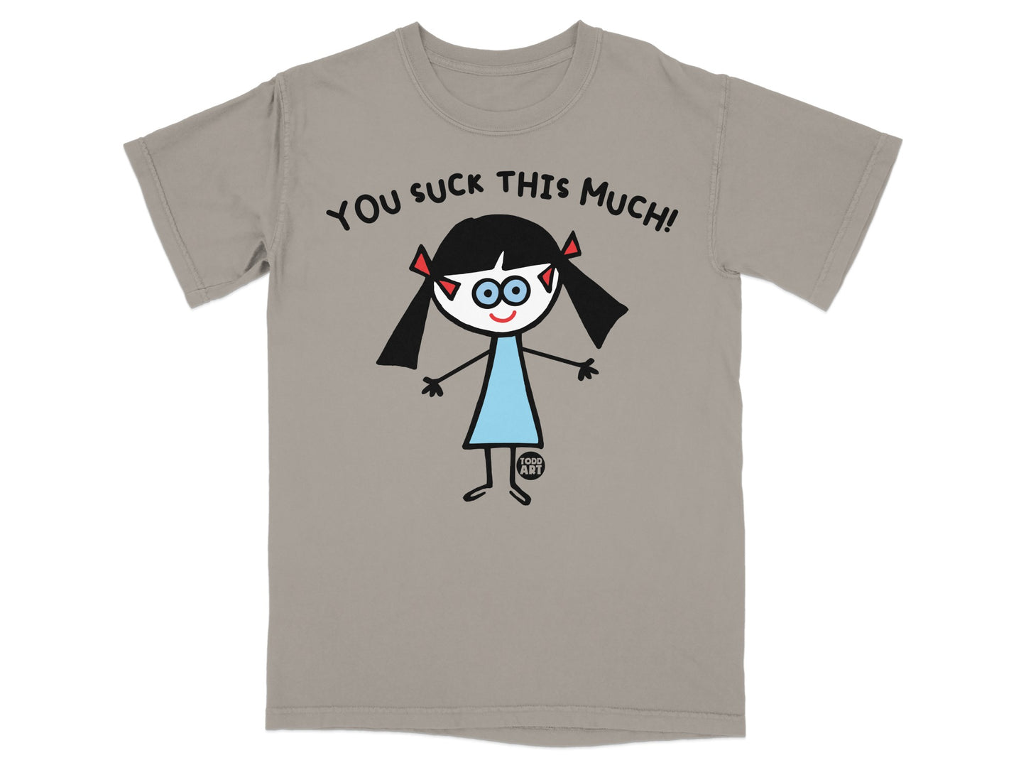 You Suck This Much Cartoon Graphic T-Shirt