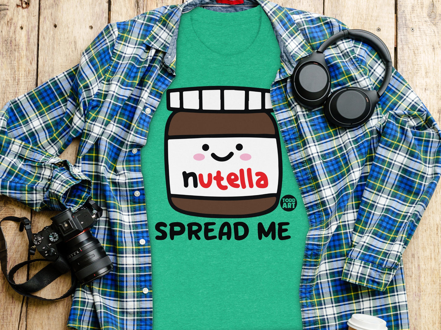Nutella Spread Me Cute Kawaii Graphic Tee Shirt