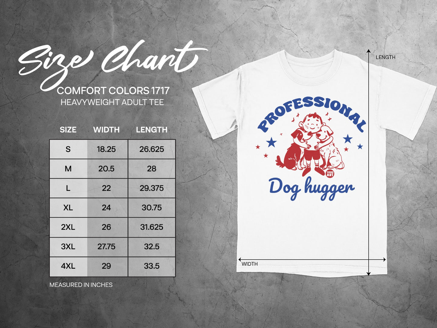 Professional Dog Hugger Heavyweight Adult Tee
