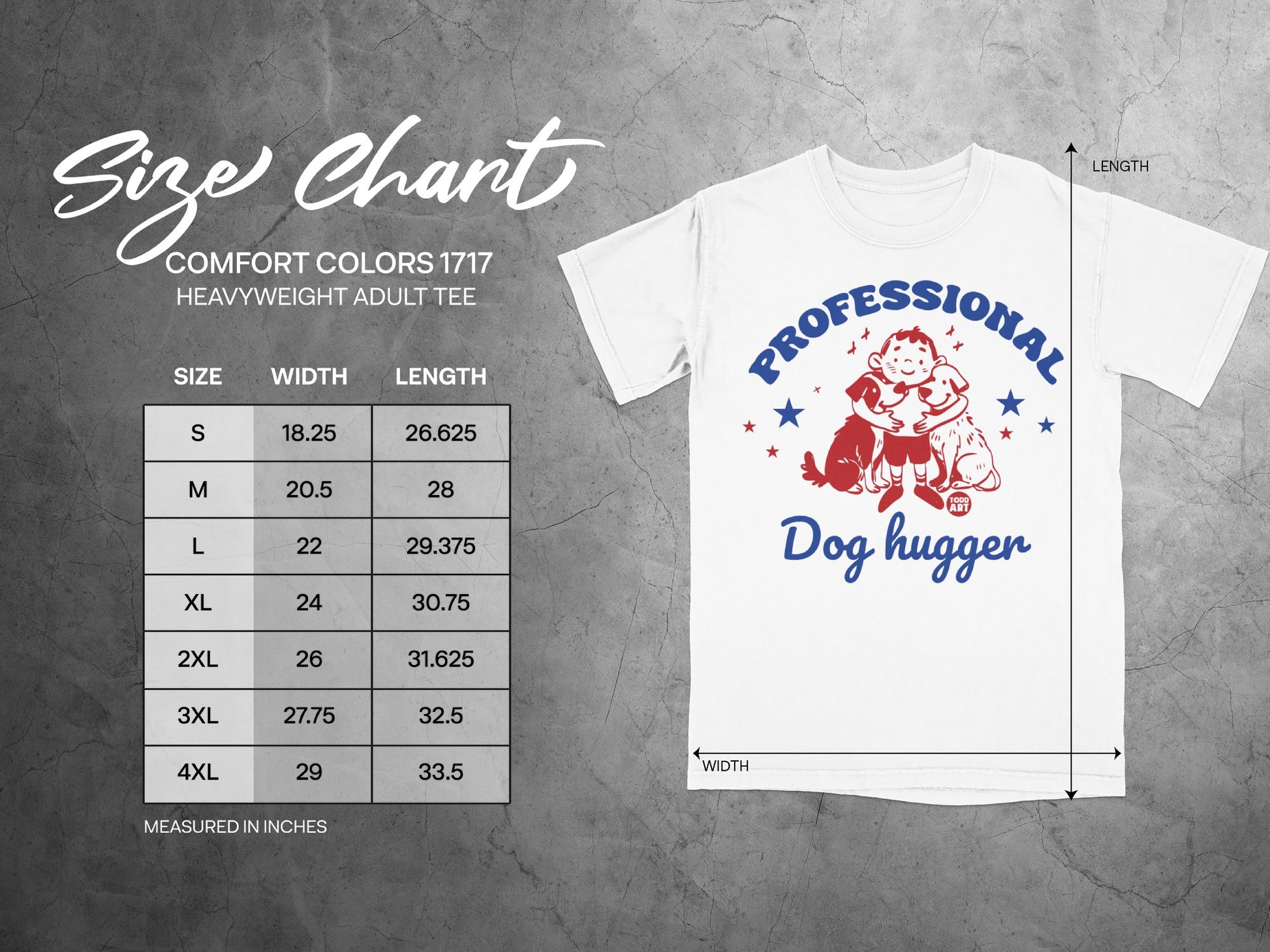 Professional Dog Hugger Heavyweight Adult Tee