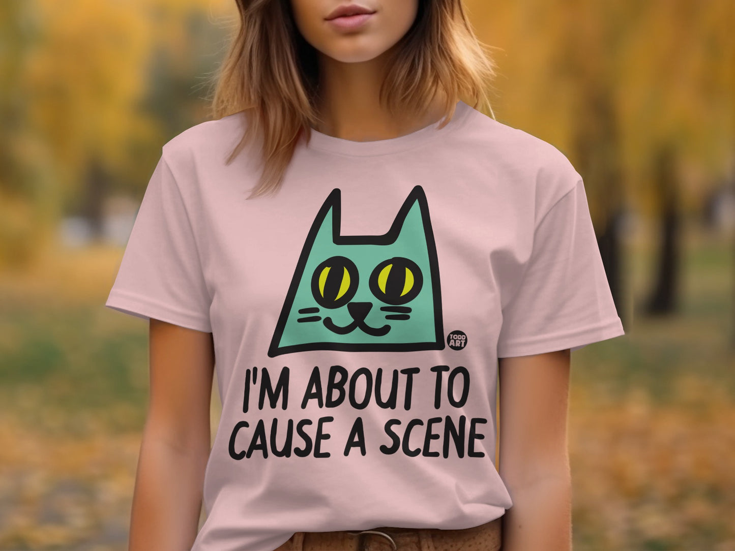 I'm About to Cause a Scene Cat Graphic T-Shirt product