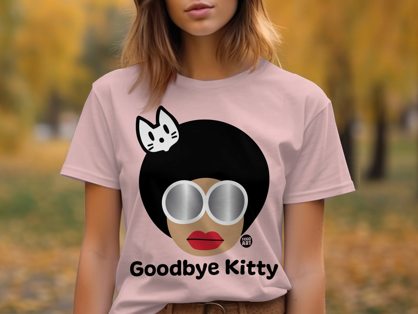 Goodbye Kitty Unique Graphic Design Shirt