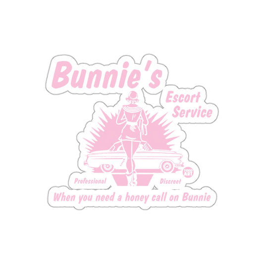 Bunnies Escort Service Professional Discreet Graphic sticker