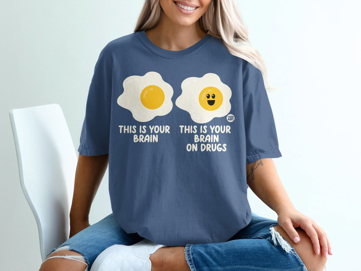 Funny This Is Your Brain On Drugs Graphic T-shirt