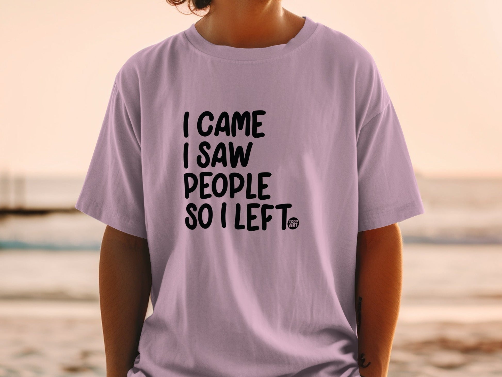 I Came I Saw People So I Left Funny T-Shirt