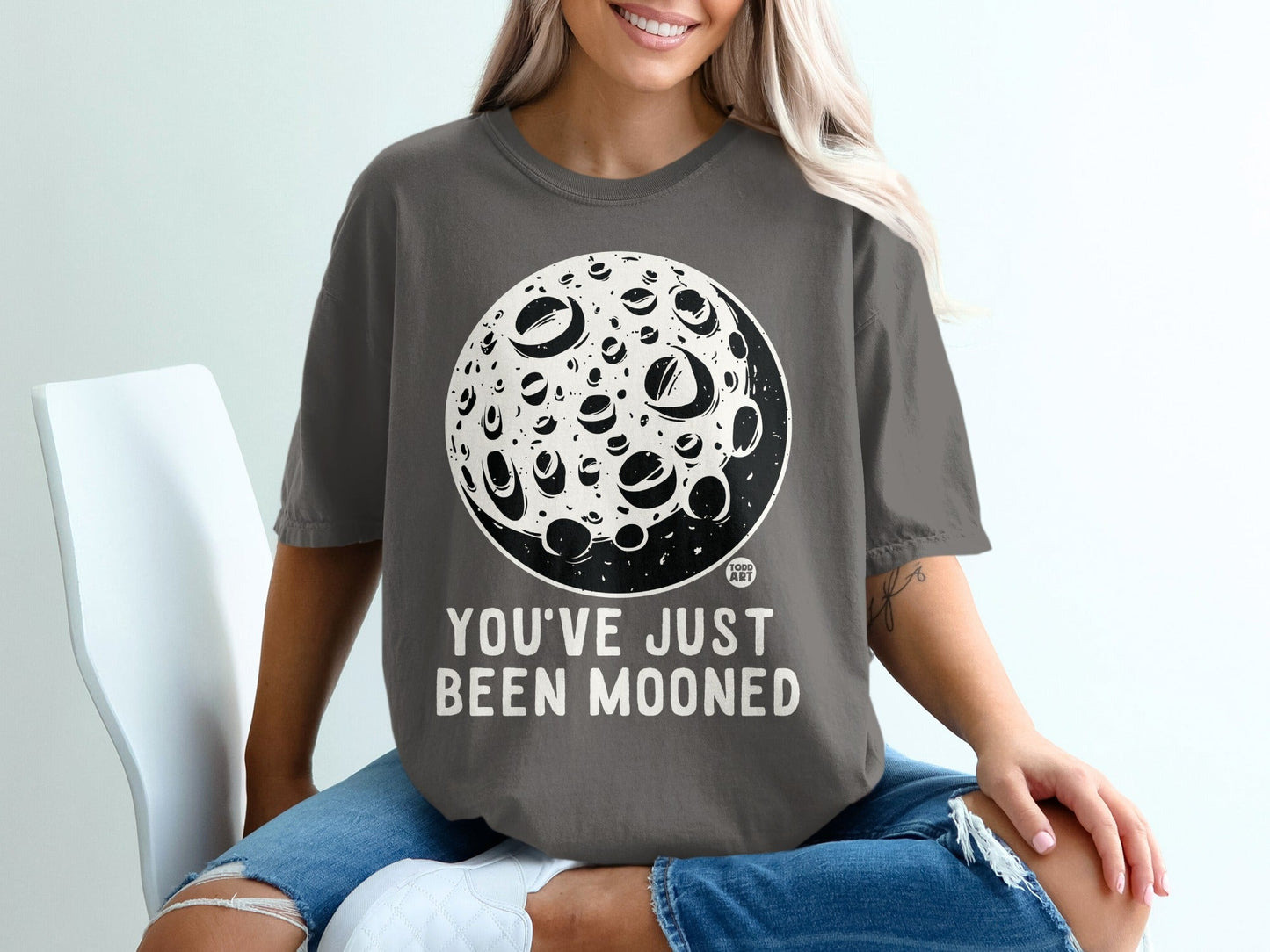 You've Just Been Mooned Graphic Tee Shirt