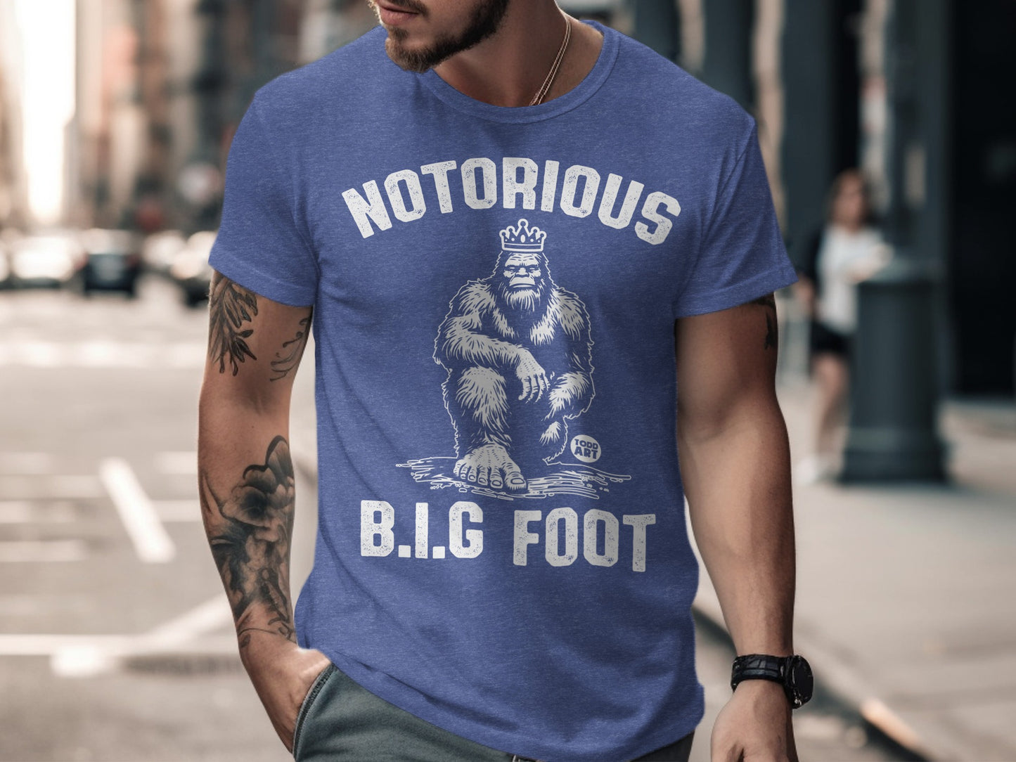 Notorious Big Foot Graphic Todd Art Trendy T-shirt