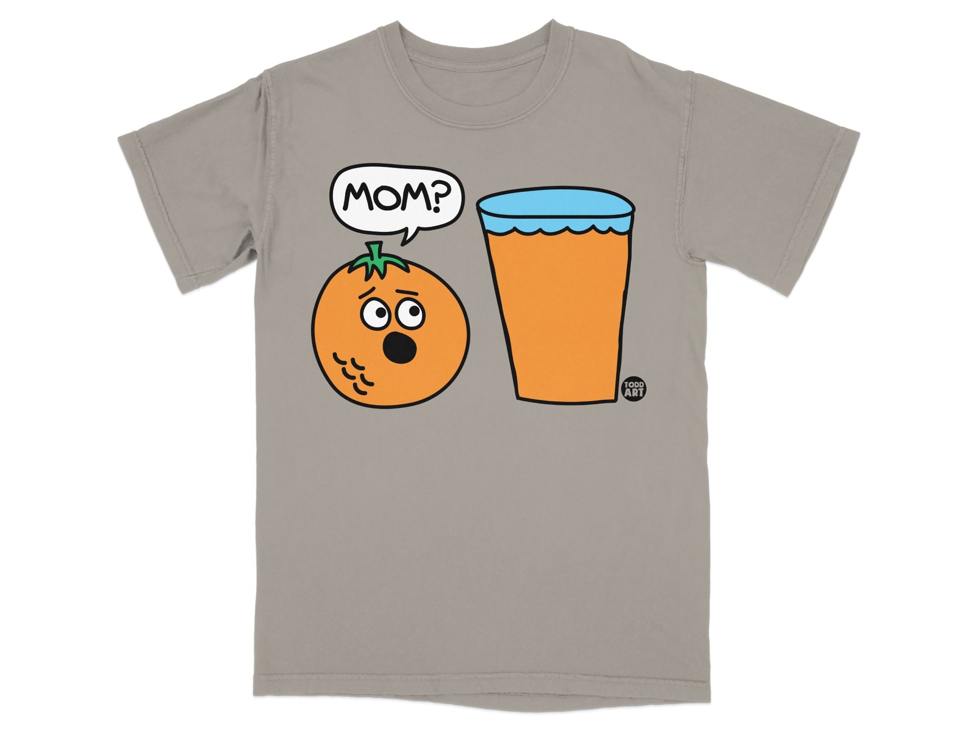 MOM Orange Question Juice Glass Funny Cute product type