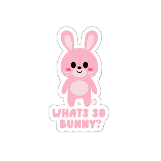 Cute What's So Bunny Sticker for Personalization