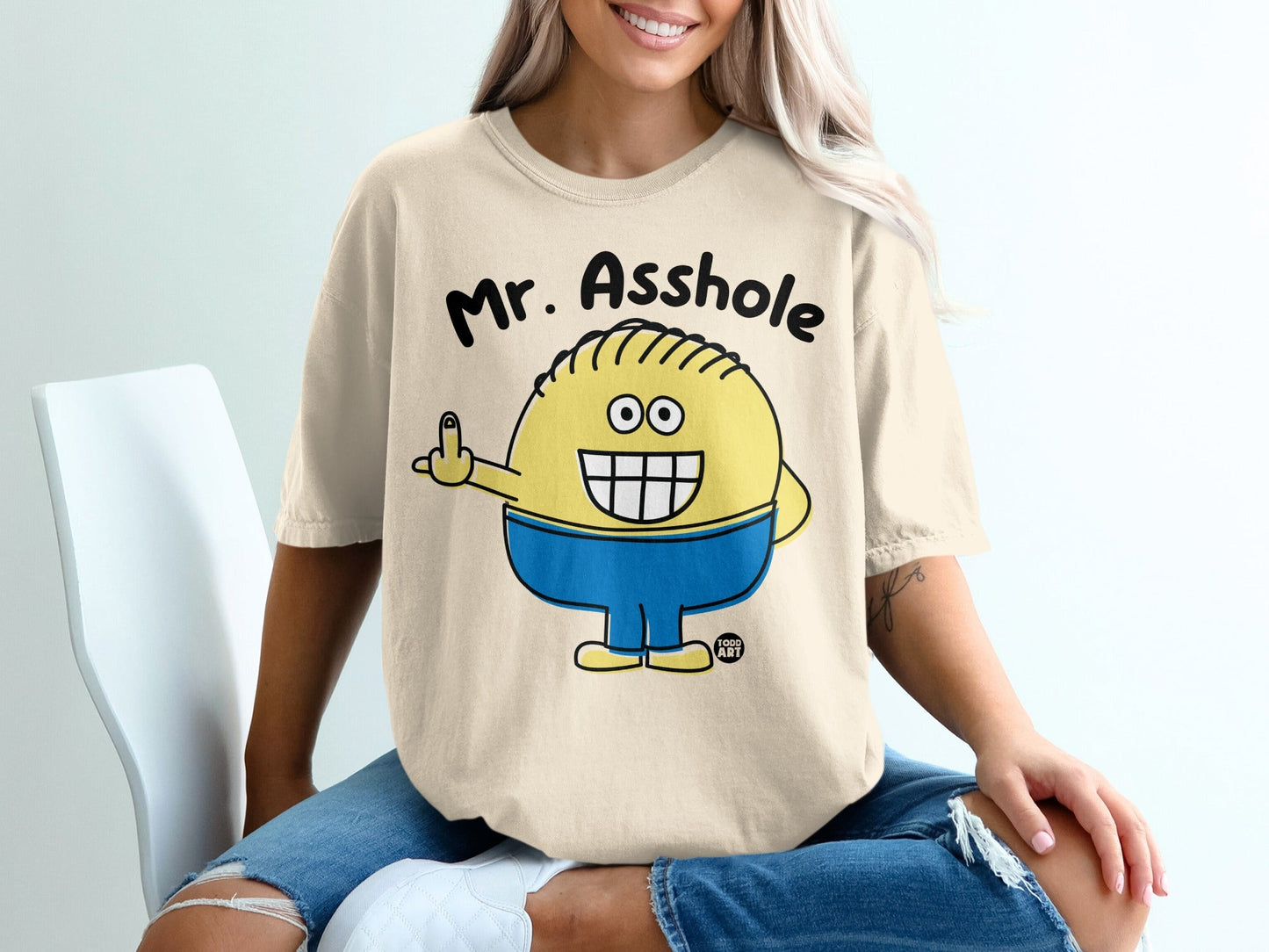 Mr. Asshole Funny Cartoon Character Shirt
