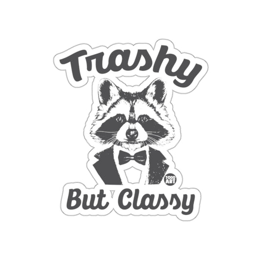 Trashy But Classy Tuxedo Raccoon Todd Art Design sticker