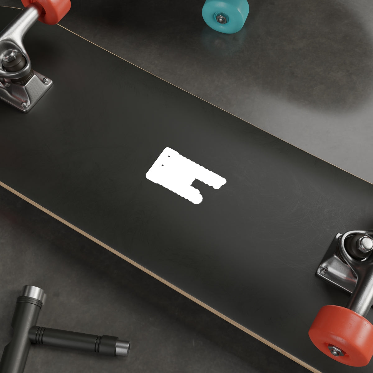 Stylish Longboard with Multicolor Wheels Skateboard