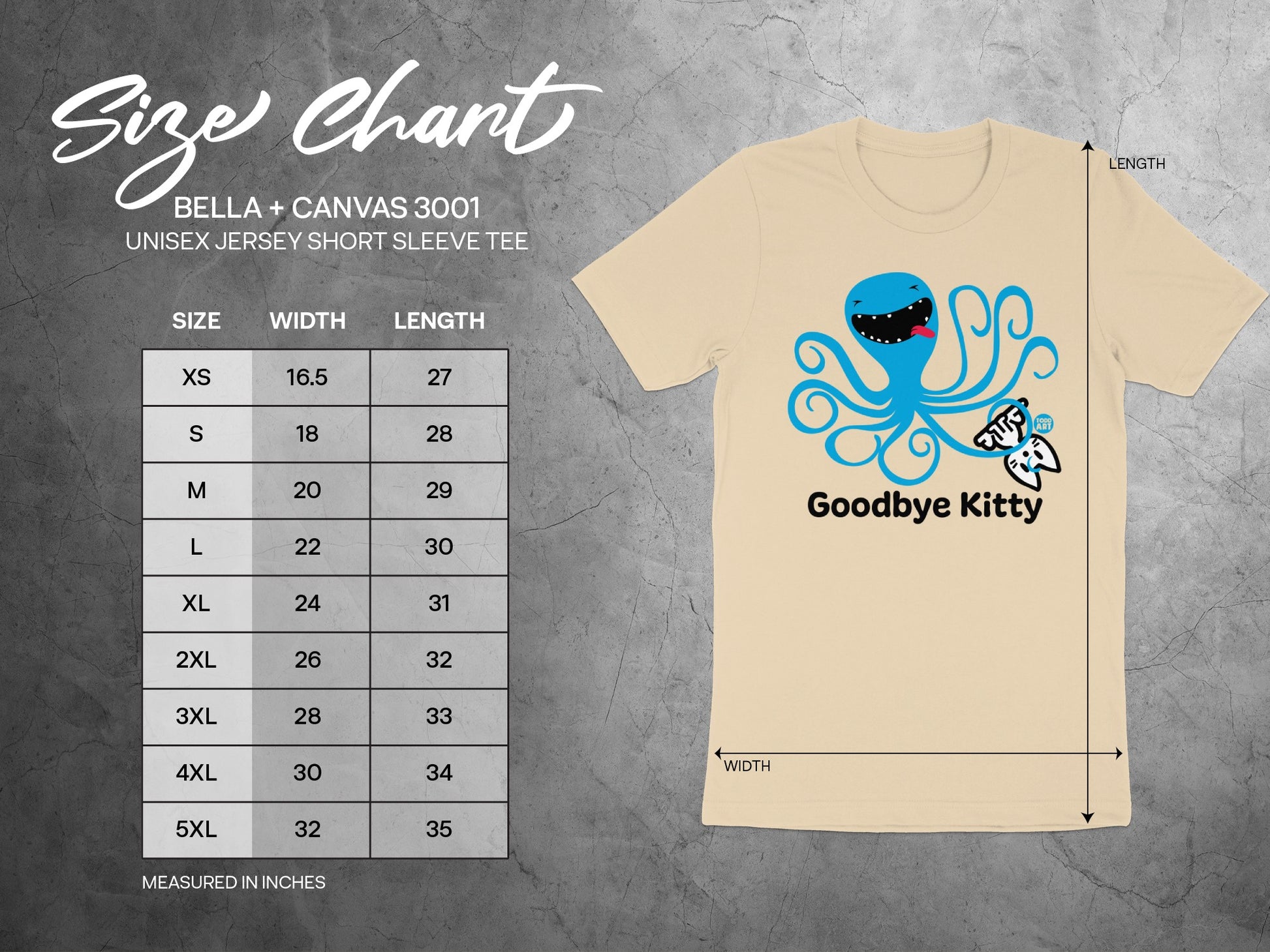 Goodbye Kitty Short Sleeve Tee Shirt