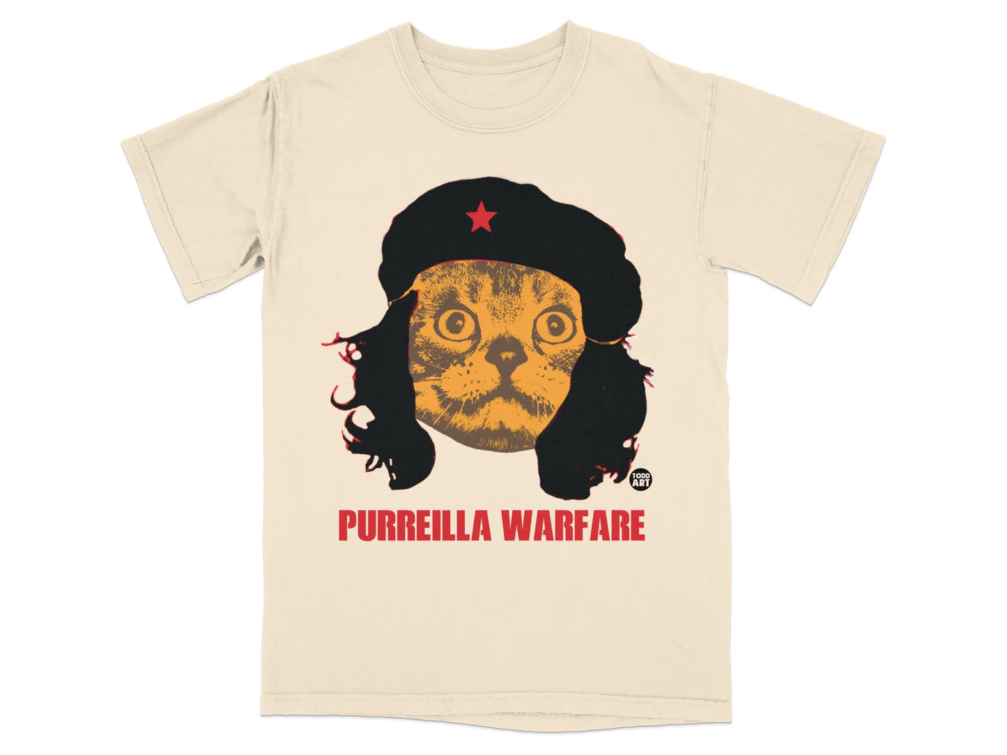 Purreilla Warfare Cat Design Graphic T-Shirt Product