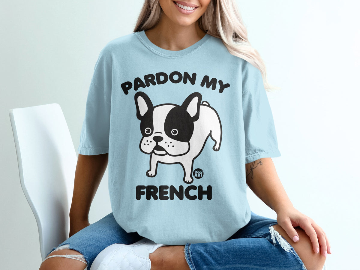 Pardon My French Cute French Bulldog Graphic T-shirt