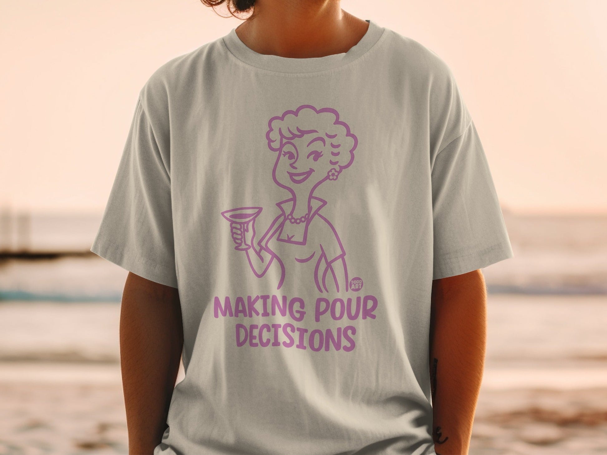 Making Pour Decisions Graphic Tee Shirt