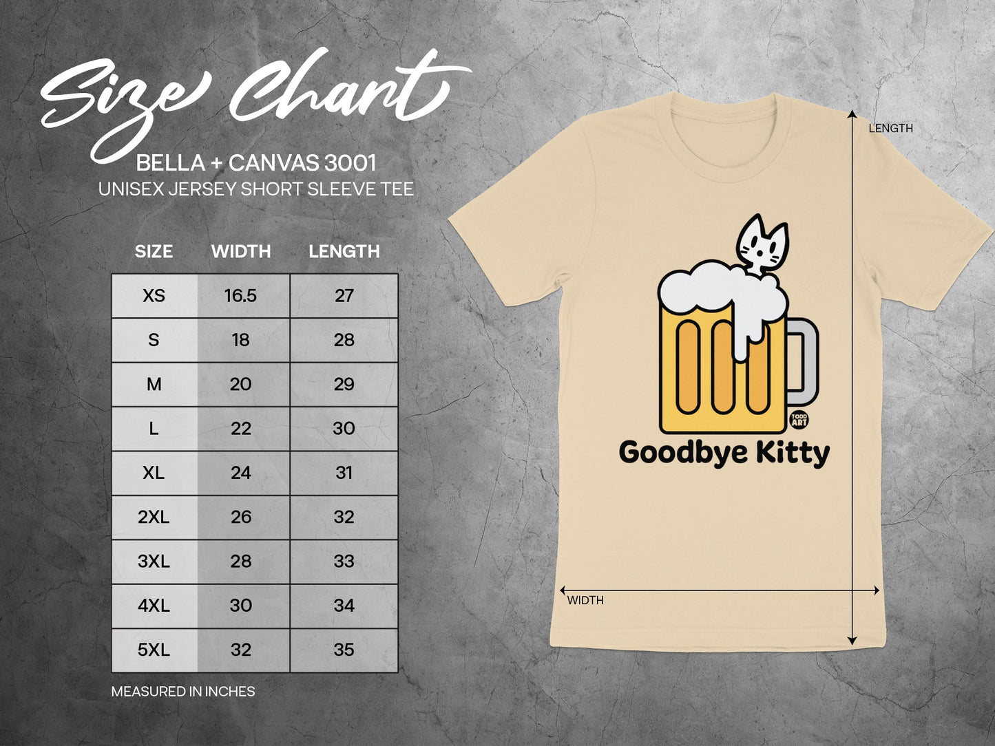 Goodbye Kitty Unisex Short Sleeve Tee Fun Design
