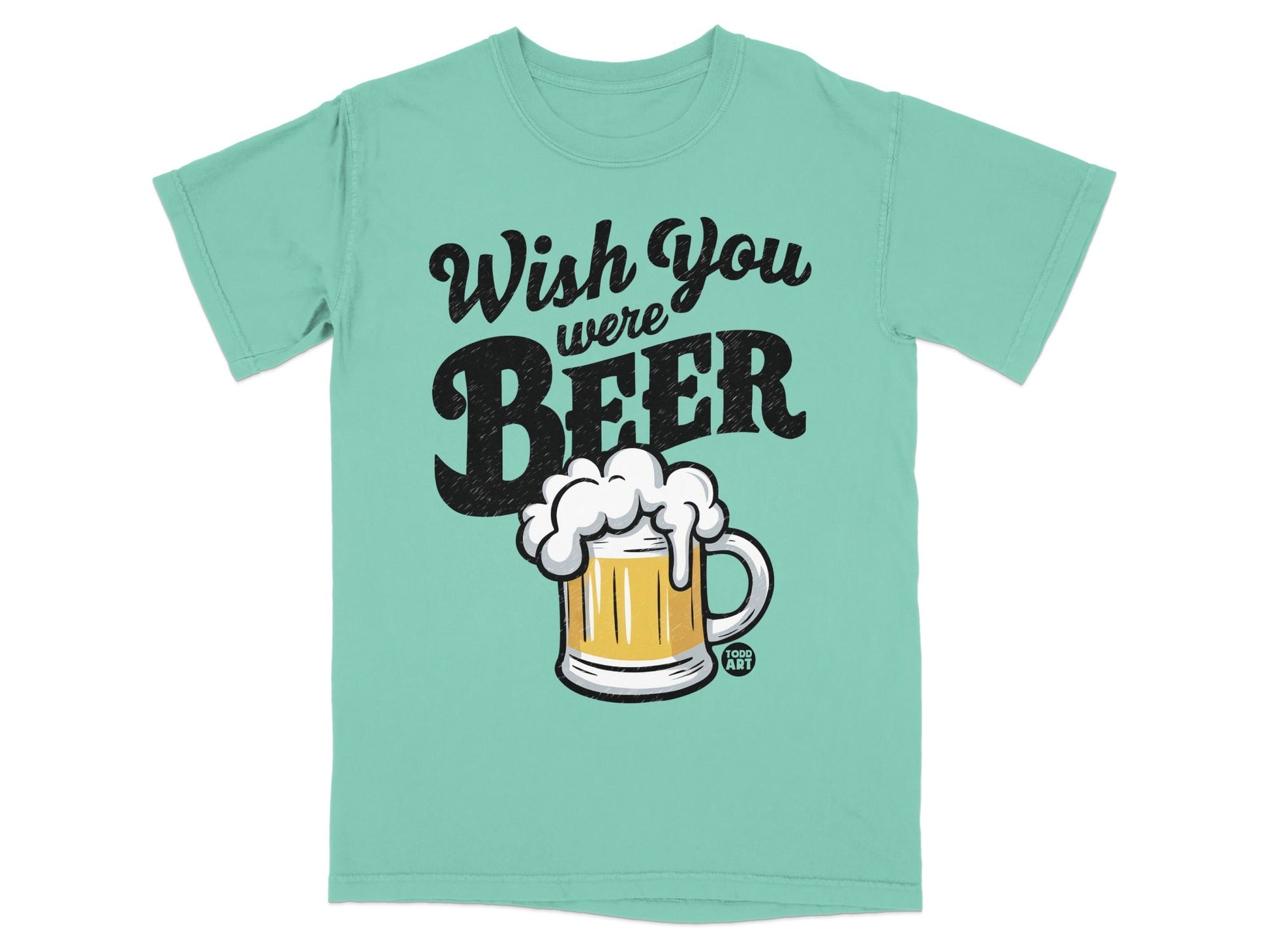 Wish You Were Beer Funny Graphic T-Shirt Product