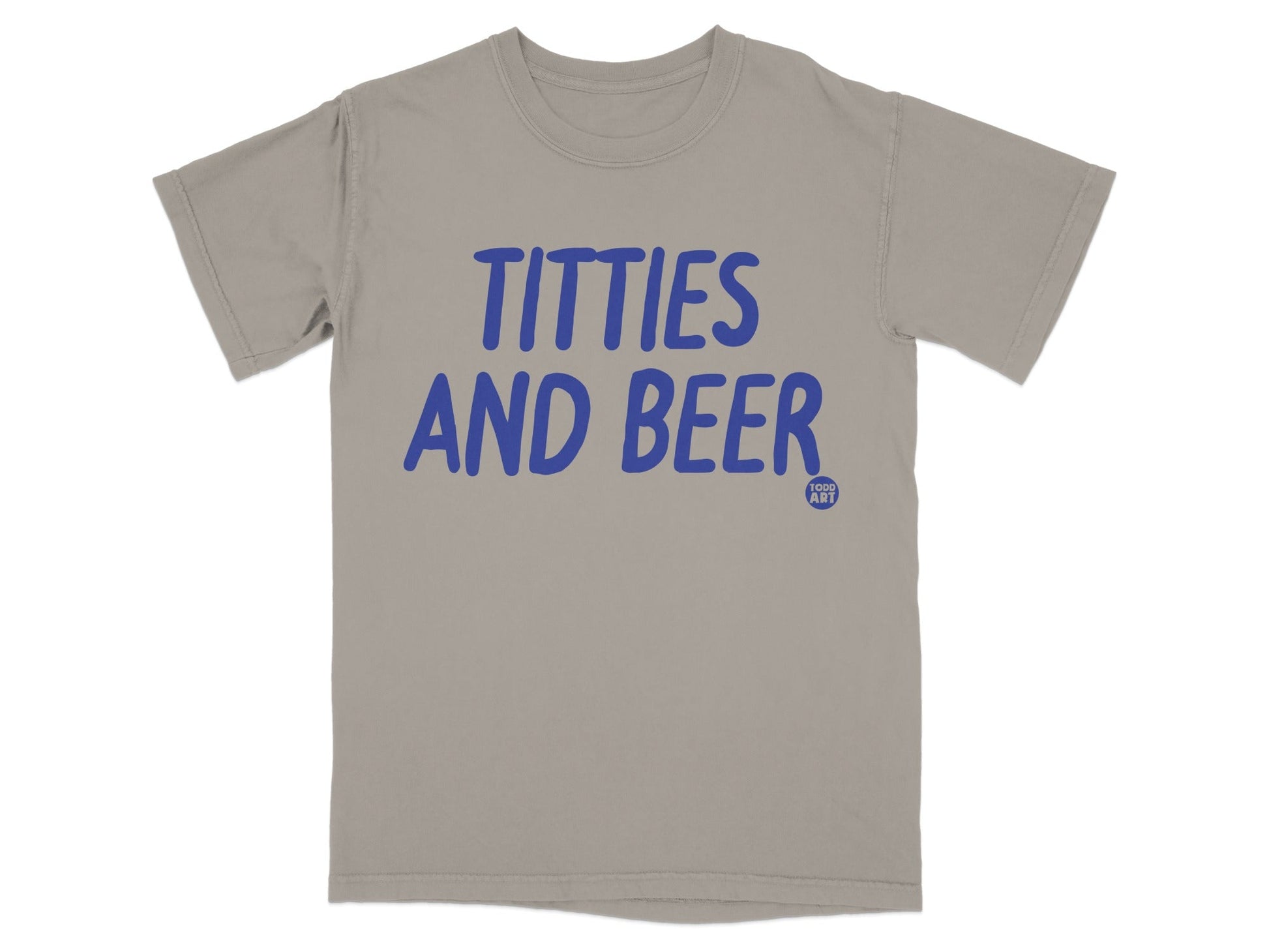 TITTIES AND BEER Graphic Design T-Shirt Product