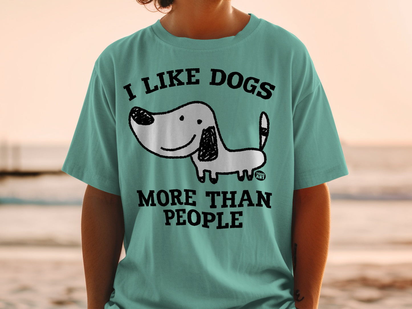 I Like Dogs More Than People Graphic T-Shirt