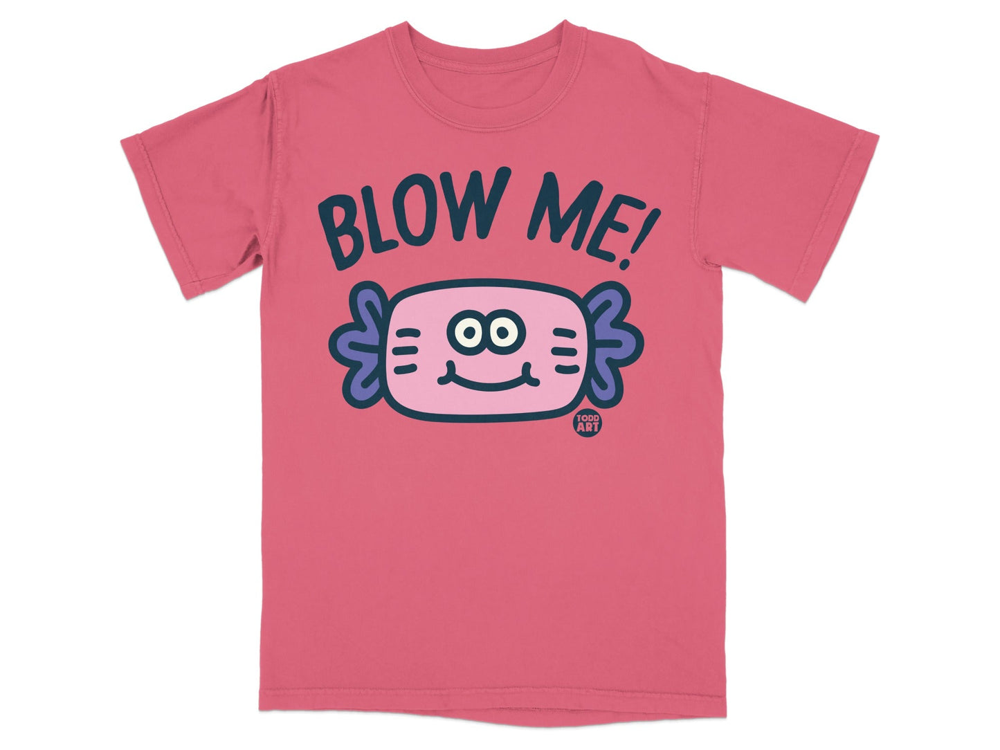 Blow Me Funny Cartoon Fish Todd Art Graphic T-Shirt