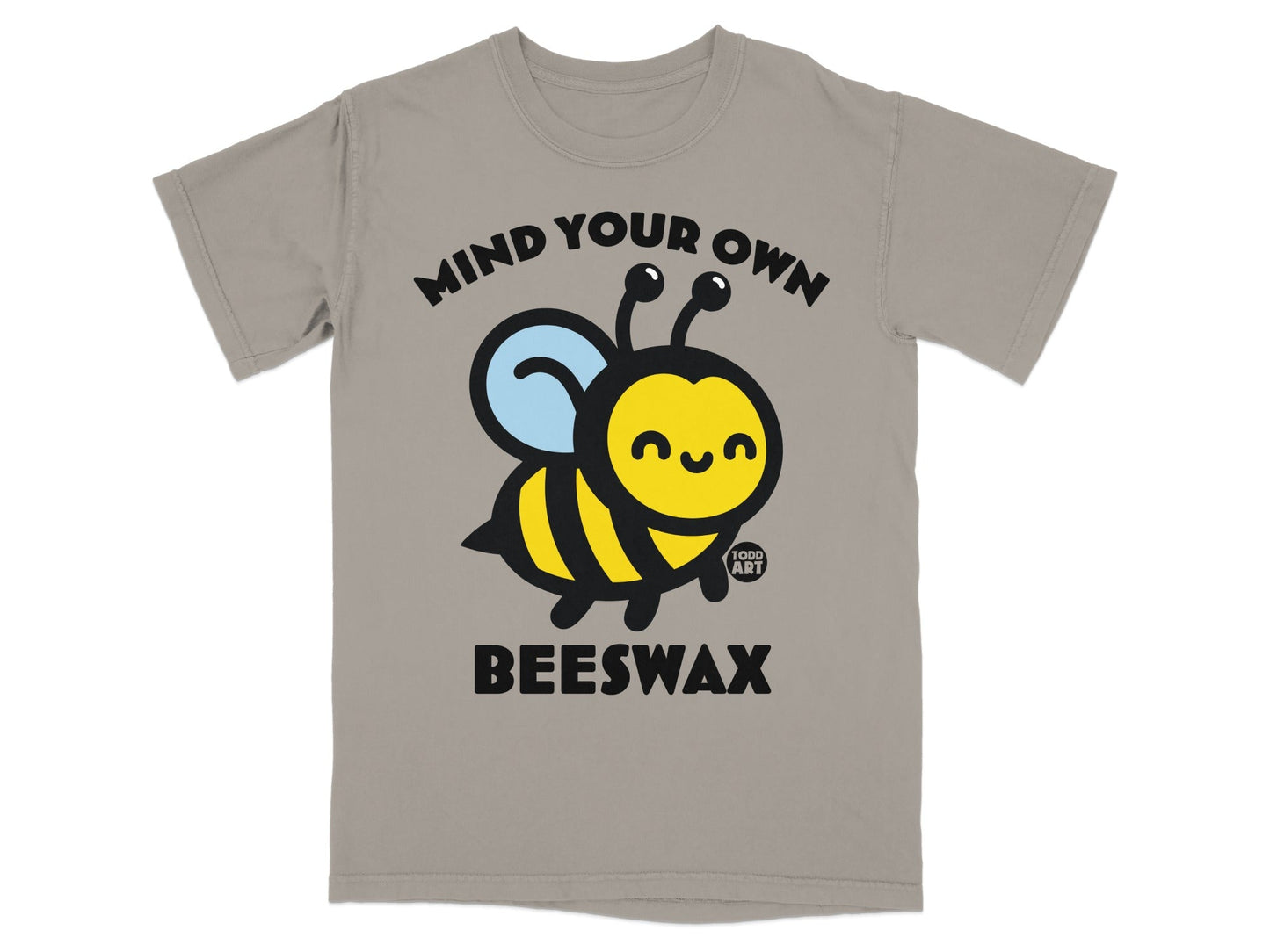 Mind Your Own Beeswax Cute Bee Graphic T-Shirt