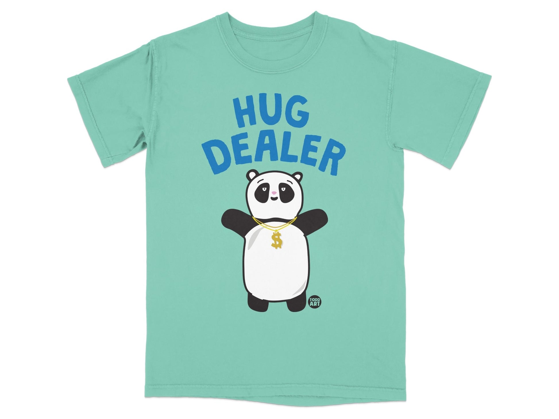 Cute Panda Hug Dealer Graphic T-Shirt for Kids and Adults