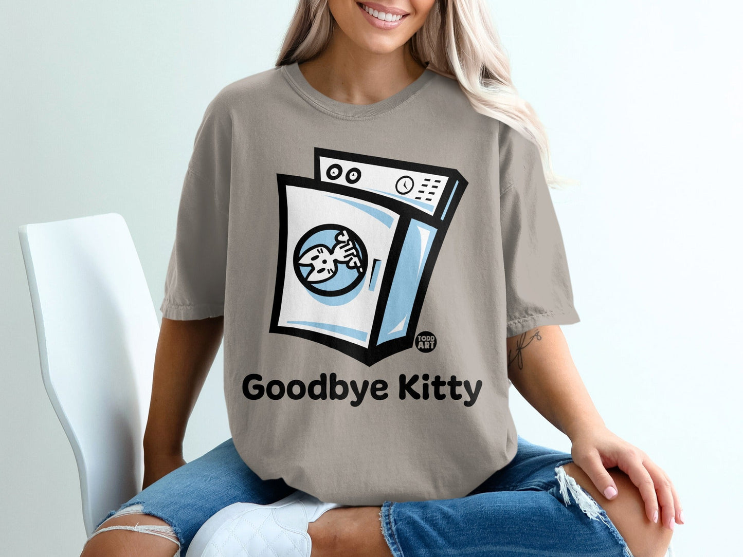 Goodbye Kitty Graphic Tee for Casual Wear