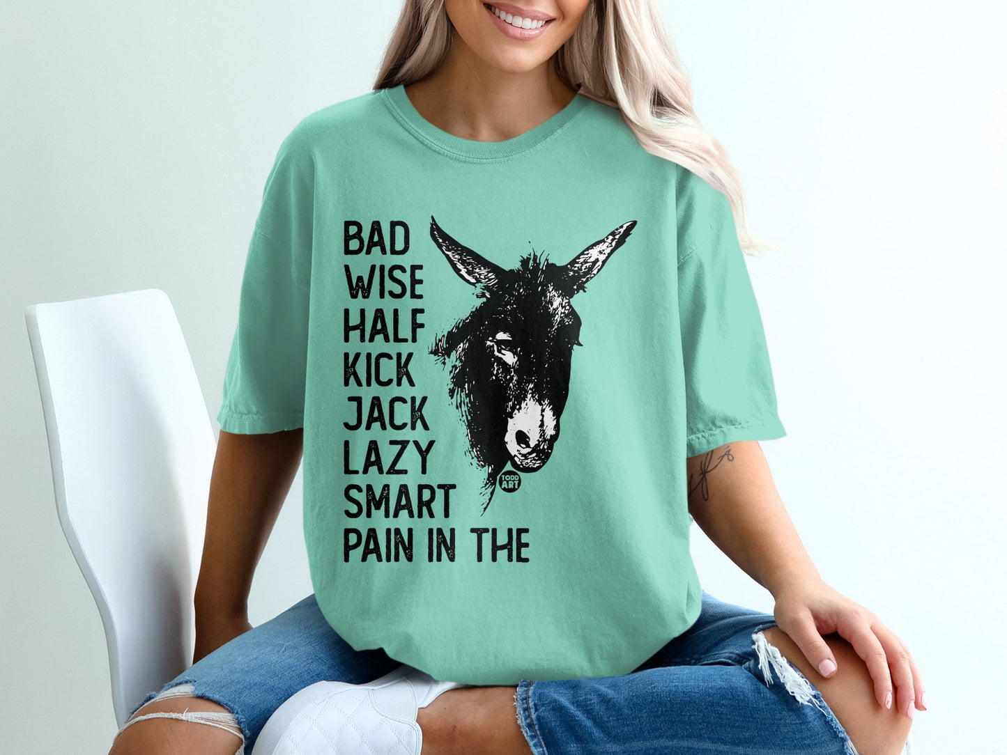 Bad Wise Half Kick Jack Lazy Smart Pain in the Shirt