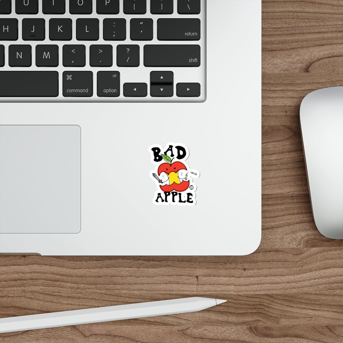 Bad Apple Cartoon Character Sticker for Laptops Walls