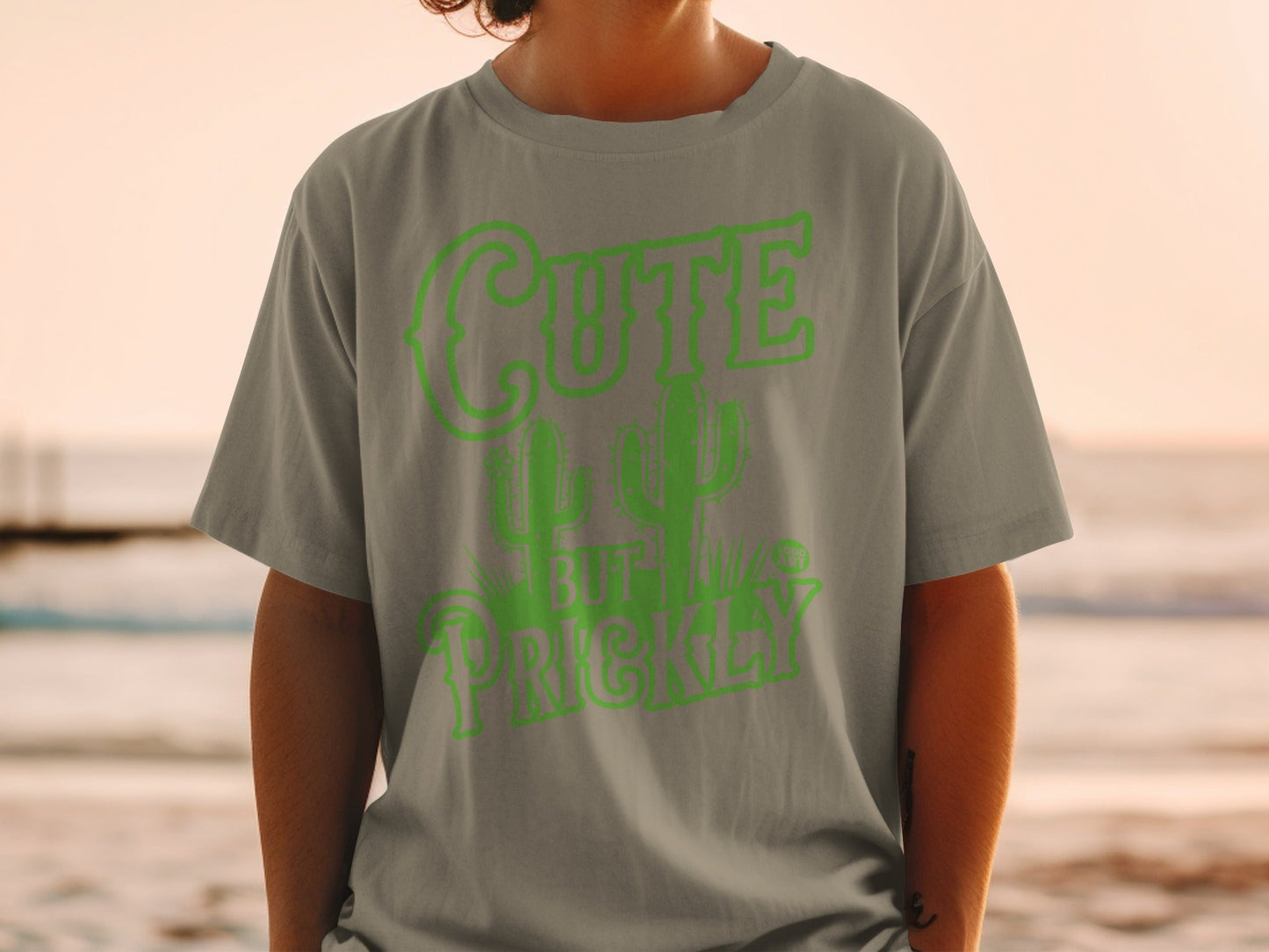 Cute But Prickly Graphic Statement T-shirt Product