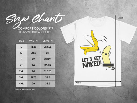 LET'S GET NAKED Banana Comfort Colors 1717 Tee product type