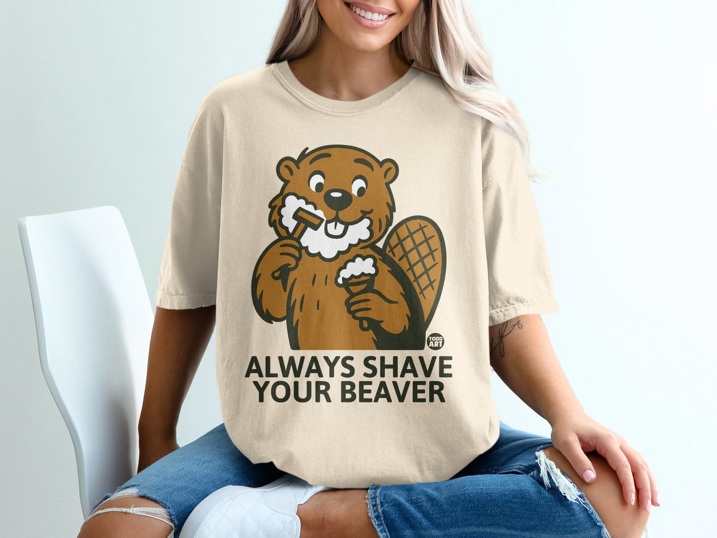 Always Shave Your Beaver Graphic T-Shirt