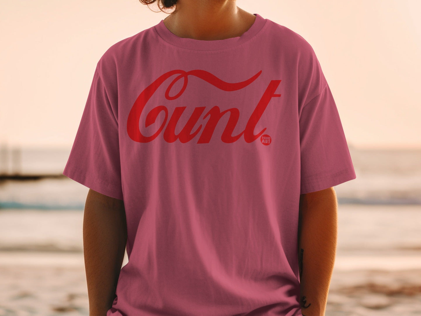 Bold Statement Pink Graphic Tee for Edgy Fashion