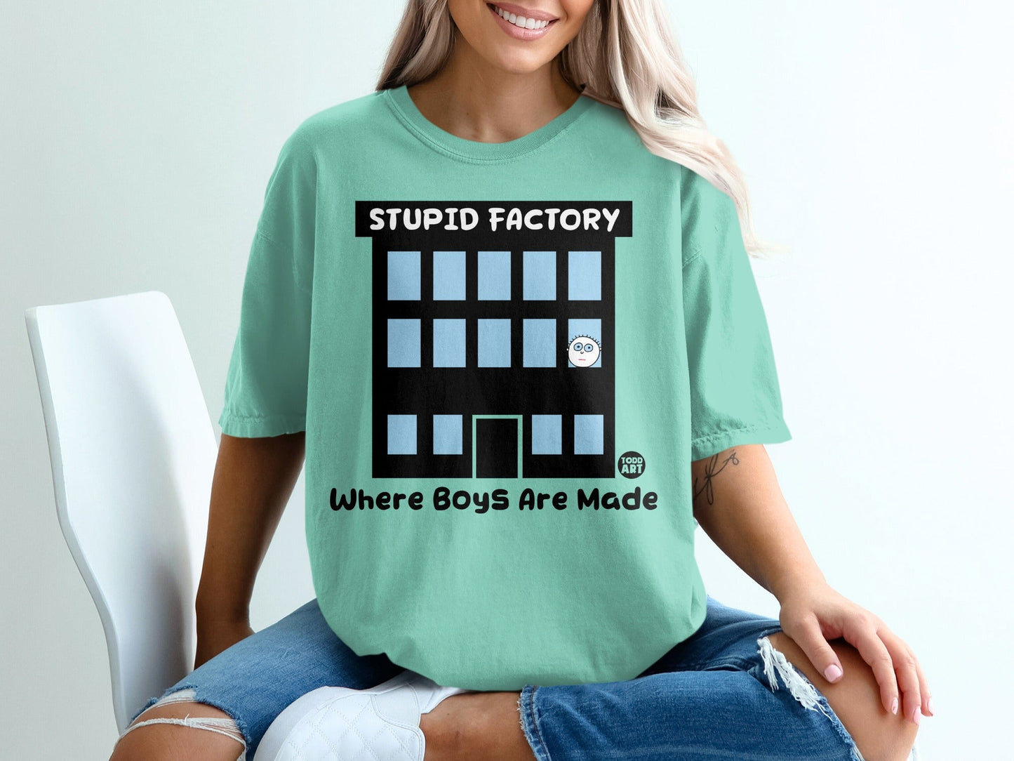 Stupid Factory Where Boys Are Made Funny T-shirt