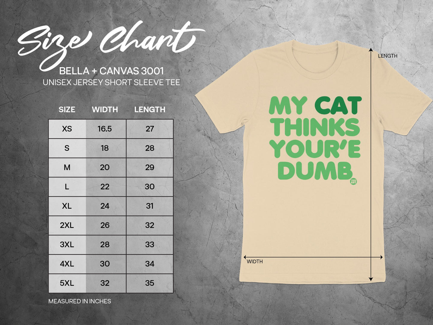 My Cat Thinks You're Dumb Unisex Jersey Short Sleeve Tee