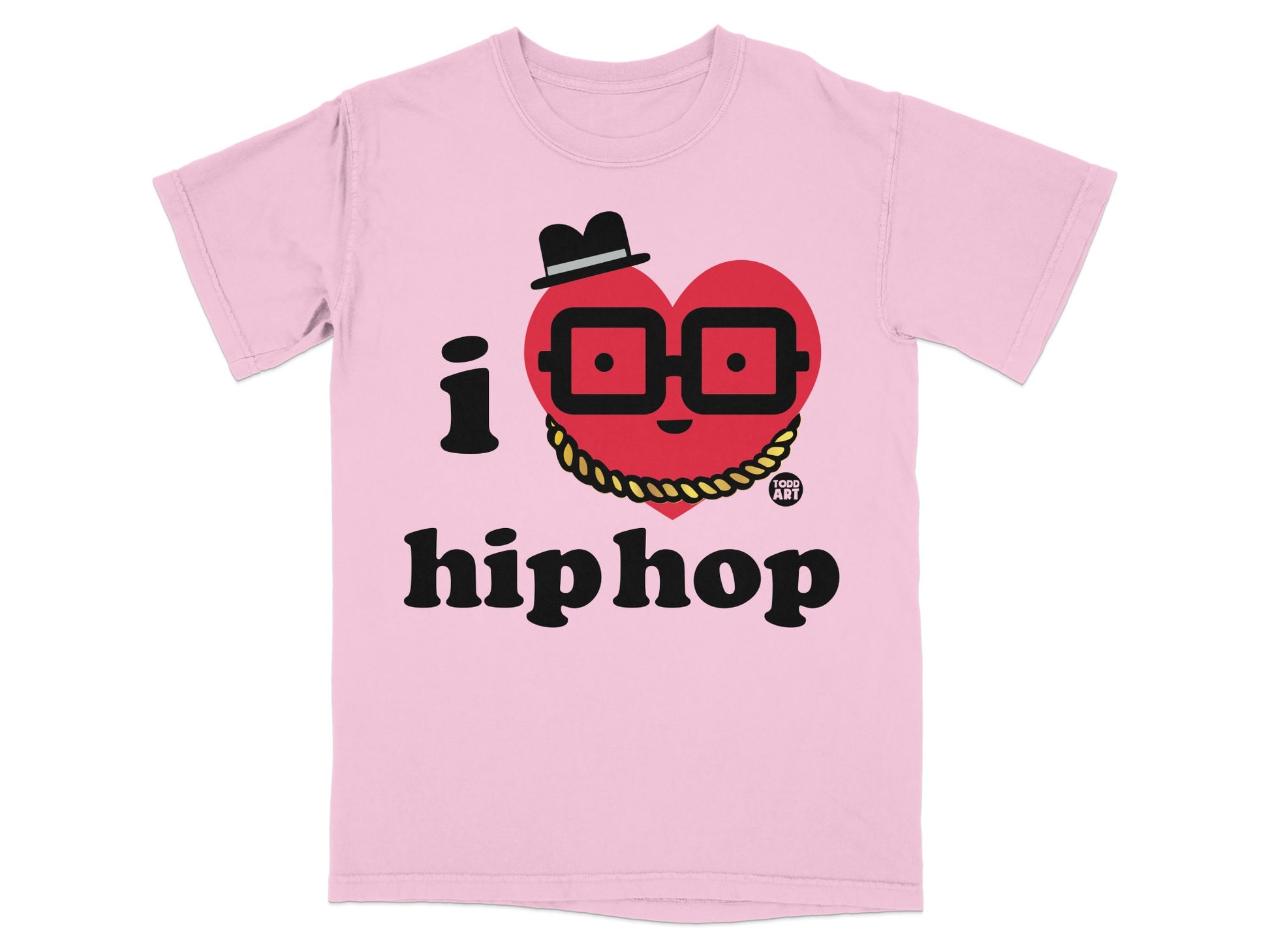 I Heart Hip Hop Graphic Printed T-Shirt for Unisex