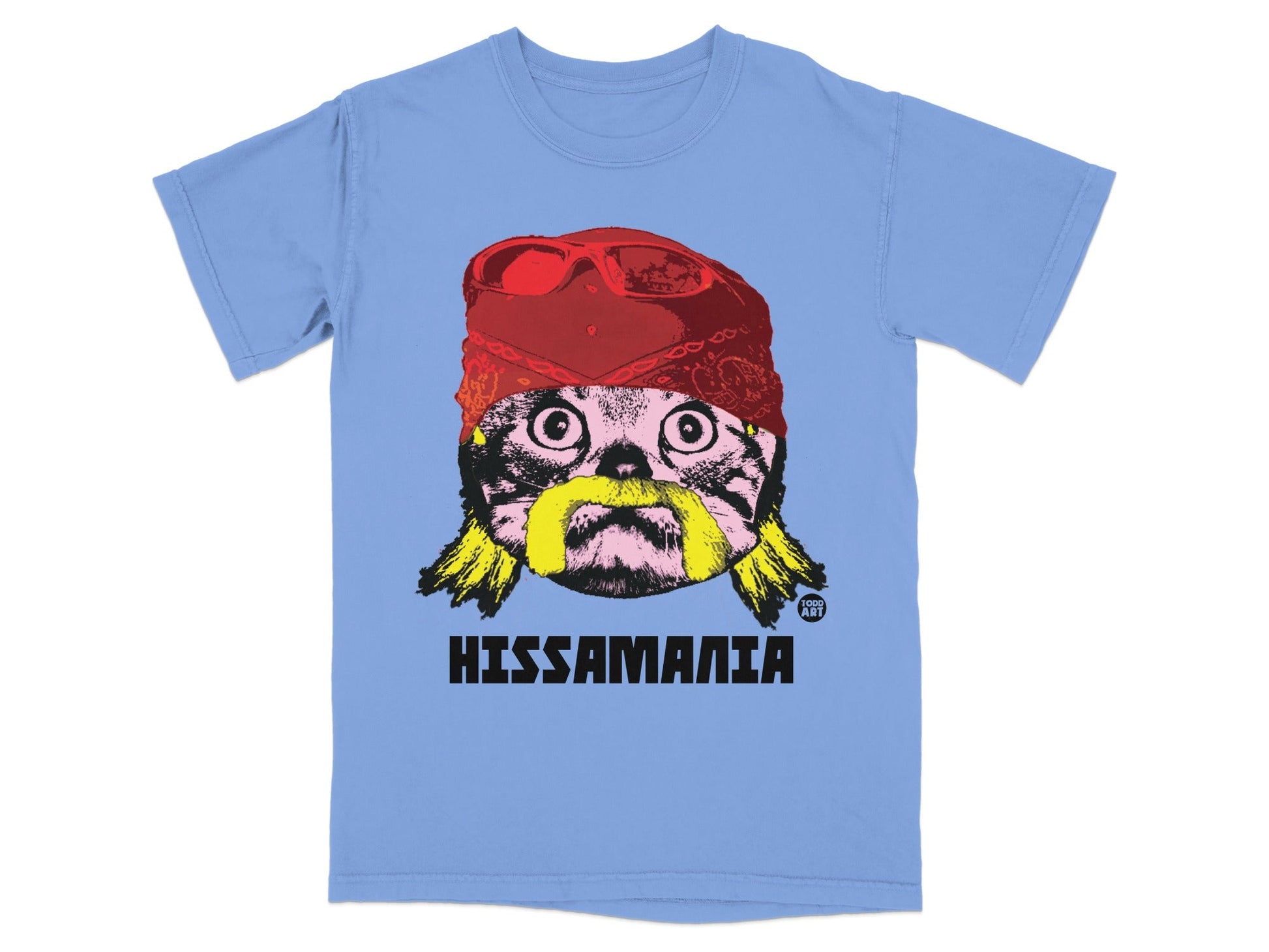 Hissamania Graphic Cat Design T-Shirt for Cat Lovers