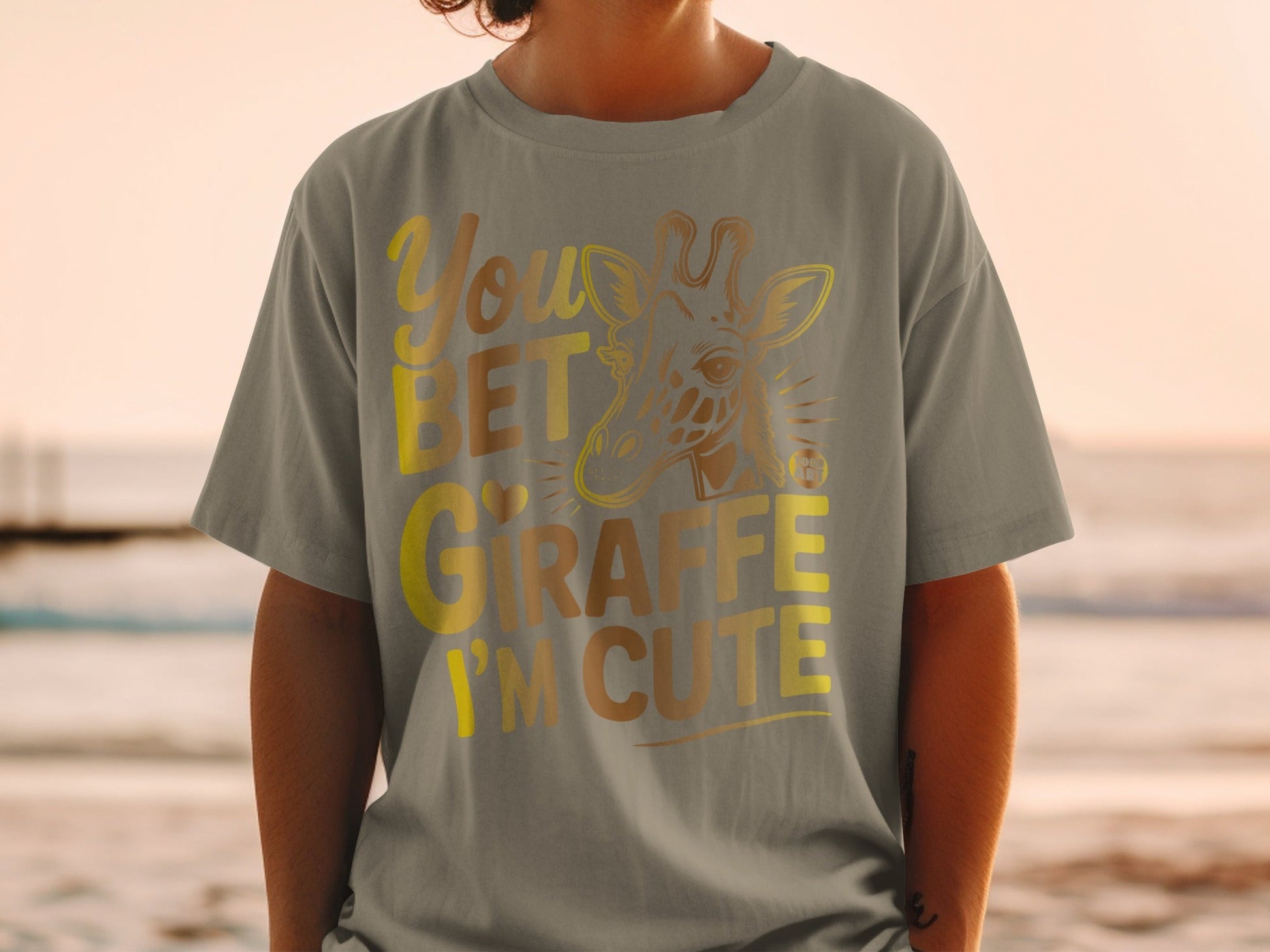 You Bet Giraffe I'm Cute Graphic T-shirt