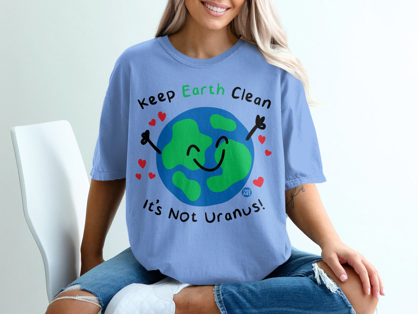 Keep Earth Clean It's Not Uranus Graphic T-Shirt